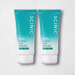 싸이닉 엔조이 슈퍼 마일드 수분 선에센스 50ml 저자극 선크림 차단제 2개 저속노화 루틴