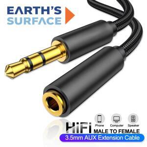 헤드폰 연장 케이블 남성-여성 3.5mm AUX 오디오 (스피커, 자동차, MP3, MP4 플레이어, 이어폰 어댑터용)