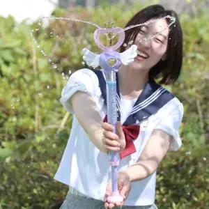 엔젤 하트 회오리 요술봉 물총 (핑크 골드)