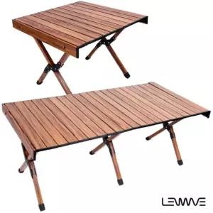 런웨이브 휴대용 알루미늄 롤테이블 최대 120cm 캠핑 접이식