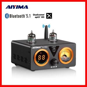 AIYIMA 오디오 T9 Pro 스테레오 진공관 증폭기 Bluetooth 5.1 QCC3040 Aptx USB DAC COAX OPT HiFi 홈 디지