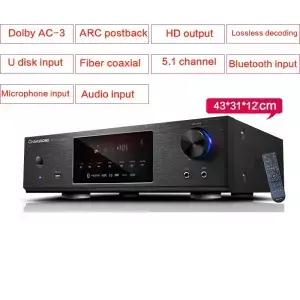 900W 220V 오디오 고출력 앰프 HiFi 5.1 블루투스 홈 시어터 발열 KTV 가라오케 돌비 AC3 무손실 디코딩