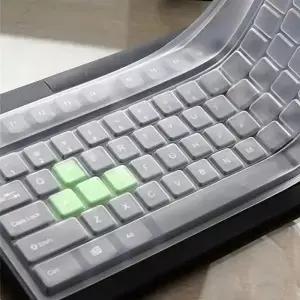 pc 범용 키보드 실리콘 보호 필름 스킨 커버 데스크탑 투명 실리카 젤 범프 오목