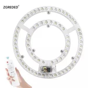 LED 패널 조명 천장 보드 디밍 가능 리모컨 원형 모듈 교체 램프 60W 72W 80W 100W