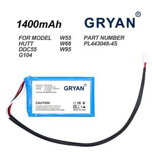 HUTT DDC55 W55 W66 G104 창 청소 로봇 유리 세척 진공 물 스프레이  세탁기 용 배터리