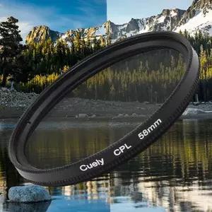 유어샵 동영상 카메라 촬영 캠코더 필터 유튜브 편광 렌즈 72mm CPL DSLR Cuely