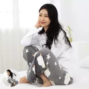 [라일리여성의류] Rly 여자수면바지 여자수면잠옷 여성용 극세사 수면바지