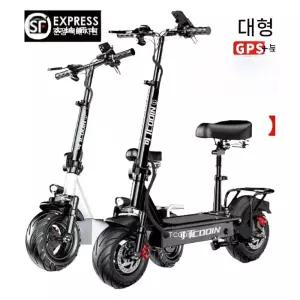출퇴근 전기스쿠터 듀얼 전동킥보드 싱글 고출력 블랙