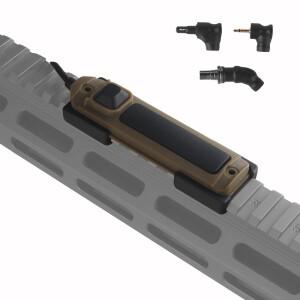 SF M300 X400 라이트 PEQ 듀얼 기능 와이어 테이프 스위치 2.5mm 크레인 레이저 플러그 피카티니 고정 클립