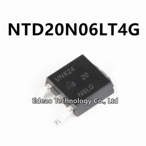 10~100 개/몫  NTD20N06LT4G TO-252 20A 60V SMD N 채널 MOSFET
