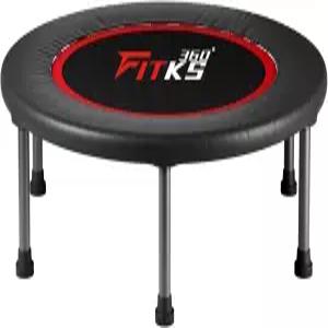 FITKS360 40 접이식 트램펄린 - 안전 패드가 실내 및 실외 리바운더 신체와 마음을 게임 포함 400파운드