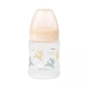 [마더케이] 실리콘 코팅 유리젖병 160ml (무꼭지)