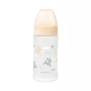 [마더케이] 실리콘 코팅 유리젖병 240ml (무꼭지)