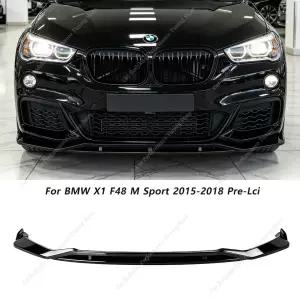 MT 스타일 프론트 범퍼 립 스플리터 디퓨저 글로스 블랙 BMW X1 F48 M 스포츠 1