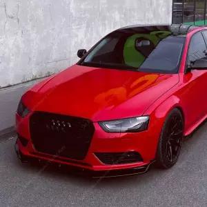 아우디 A4 B8 8K 프론트 립 스플리터 디퓨저 TFSI TDI FSI 비 S라인 12-