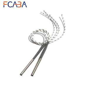 FCABA 5PCS 6mm 316 스테인레스 스틸 전기 금형 카트리지 히터 150W/160W/170W/180W 원통형 가열 튜브
