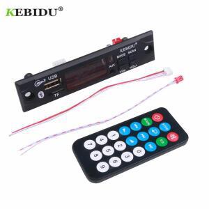 DC 12V 블루투스 5.0 무선 MP3 플레이어 WMA 디코더 보드 USB TF FM 라디오 3.5mm AUX 모듈 차량용 키트 음