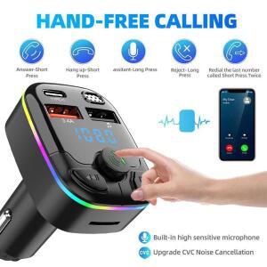 핸즈프리 무선 블루투스 자동차 키트 FM 송신기 TF 카드 LCD MP3 플레이어 듀얼 USB 3.1A 차량용 충전기 휴