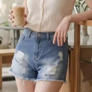 [하프클럽/]여성 여름 데님 숏팬츠 핫팬츠 청반바지 헤짐 반바지