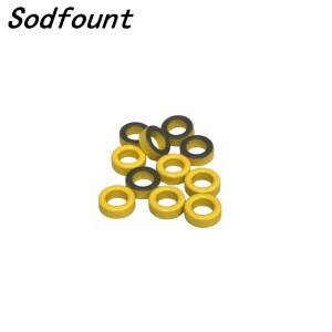 10-100pcs T50-6 카르보닐 철 분말 코어 13*7.5*5mm 페라이트 토로이드 레드 마이크로 금속 HF, QR