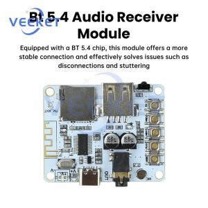 블루투스 5.4 오디오 수신기 보드 모듈 USB TF 카드 플레이어 AAC MP3 WAV FLAC APE 디코딩 무손실 재생 F