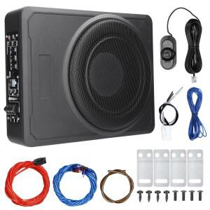 800W 12V 차량용 서브우퍼 10인치 시트밑 스피커 안정적인 성능 알루미늄 합금 하우징 자동차 트럭 선박용