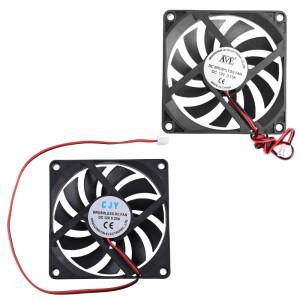 PC 컴퓨터 CPU 시스템 방열판 브러시리스 냉각 선풍기 8010, 데스크탑 섀시 라디에이터 쿨러 팬, 12V 2 핀,