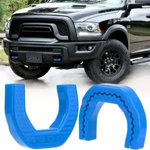 MODELAUTO RAM 1500용 전면 토우 후크 커버 파란색 2개 2019-2026 1500 호환 맞춤형 패턴 실리콘 방청 외장