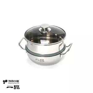 왓따 키친아트 냄비 일품 통삼중 2단 찜냄비 20CM 인덕션전골냄비