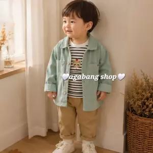 [아가방]스톤셔츠3세트01T523203_GN