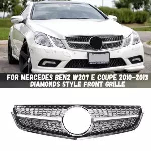 자동차 그릴망 튜닝 메르세데스 벤츠 호환 E 쿠페 W207 E200 E250 E350 E550 2010-2013 메쉬 용 앞 범퍼 그
