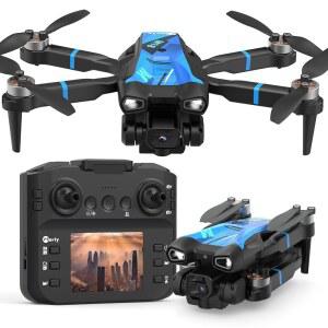 4K 카메라가 장착된 Mollyrctooy M18LCD 드론 컨트롤러 브러시리스 모터 광 흐름 위치 지정 모드 원 키