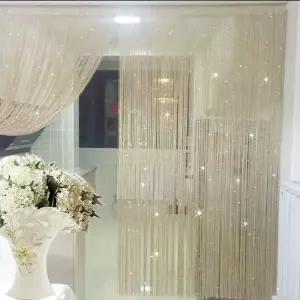 파티션 문발 통로 주방 식당 폭 높이 1m x 비즈발 2m 그레이 입구 문커튼 커텐