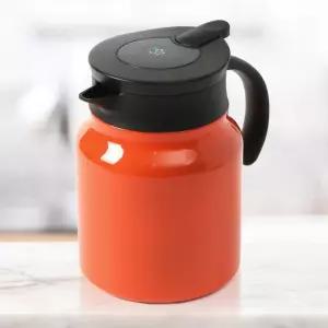 티웨어 온도표시 보온주전자(900ml) (오렌지)/보온/병/물/보냉/텀블러/스텐/주전자/통/캠핑/가정용/업소용