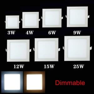 Led 통 디밍이 가능 3W 4W 6W 9W 12W 15W 25W 광장 LED 스포트 라이트 AC110V/220V 천장 조명 실내 매입형