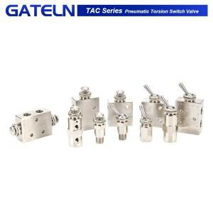 기계식 공압 스위치 공기 수동 단추 밸브 TAC2-41V TAC-31P-34C