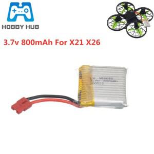 Syma X21 X26 원격 제어 Quadcopter 예비 부품 3.7V 800mAh Lipo 배터리 업그레이드 된 RC 드론 1pcs