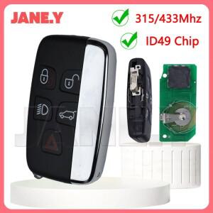315/433Mhz 레인지로버용 자동차 리모컨 키 재규어 XE XF XK XJ F-타입 키 폴브 ID49 칩 디스커버리 4 스포