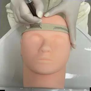 눈썹문신 미용 실리콘 얼굴 마네킹 3D 23cm