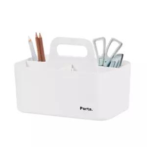 칸막이 책상정리함 소품수납함 25x17cm 1개 아이보리/정리함/소품/수납함/보관함/다용도/케이스/정리