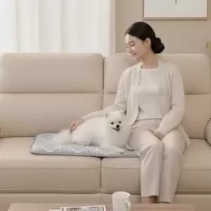 메드올 극세사 방석 (2인용) 등받이 사무실 의자 전기방석 전기장판 온도조절 워셔블 전용가방 강아지 캠핑