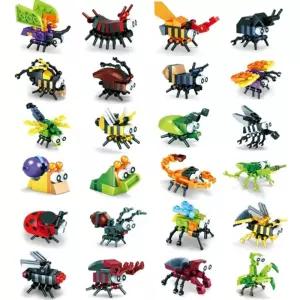 곤충블럭 24개/유아/아동/어린이/장난감/완구/놀이/블럭/블록/조립/창의력
