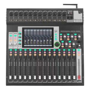 X16 채널 오디오 사운드 믹서 TITumnnl MG16 믹싱 DJ 콘솔 USB (48V 팬텀 파워, 256 DSP 이펙트 탑재) 무