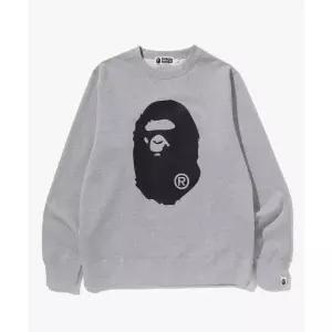 BAPE 빅 에이프 헤드 크루넥 스웨트셔츠(M) GRAY