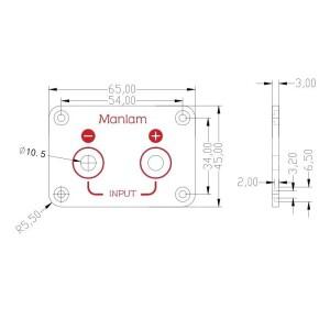 LUSYA 양방향 오디오 스피커 바인딩 포스트 크리스탈 구리 배선 터미널 박스 HiFi Amplifer DAC 용 바나나