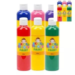 미술놀이 핑거페인트 250ml 6색 세트 어린이미술 아동미술재료 미술활동