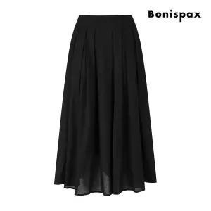 보니스팍스 린넨 밴딩 플리츠 롱라인 스커트 XQ5SK004M0 1339904