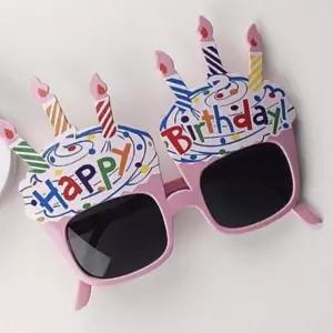 (올핀)생일케이크 안경 2개 파티용 소품 재미난 선물