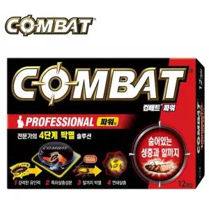 컴배트 베이트 프로 파워 바퀴벌레 잡이용 12개입