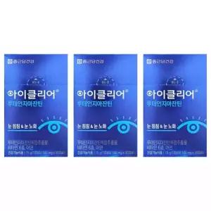 종근당건강 아이클리어 루테인지아잔틴 식물성캡슐 30캡슐 3개